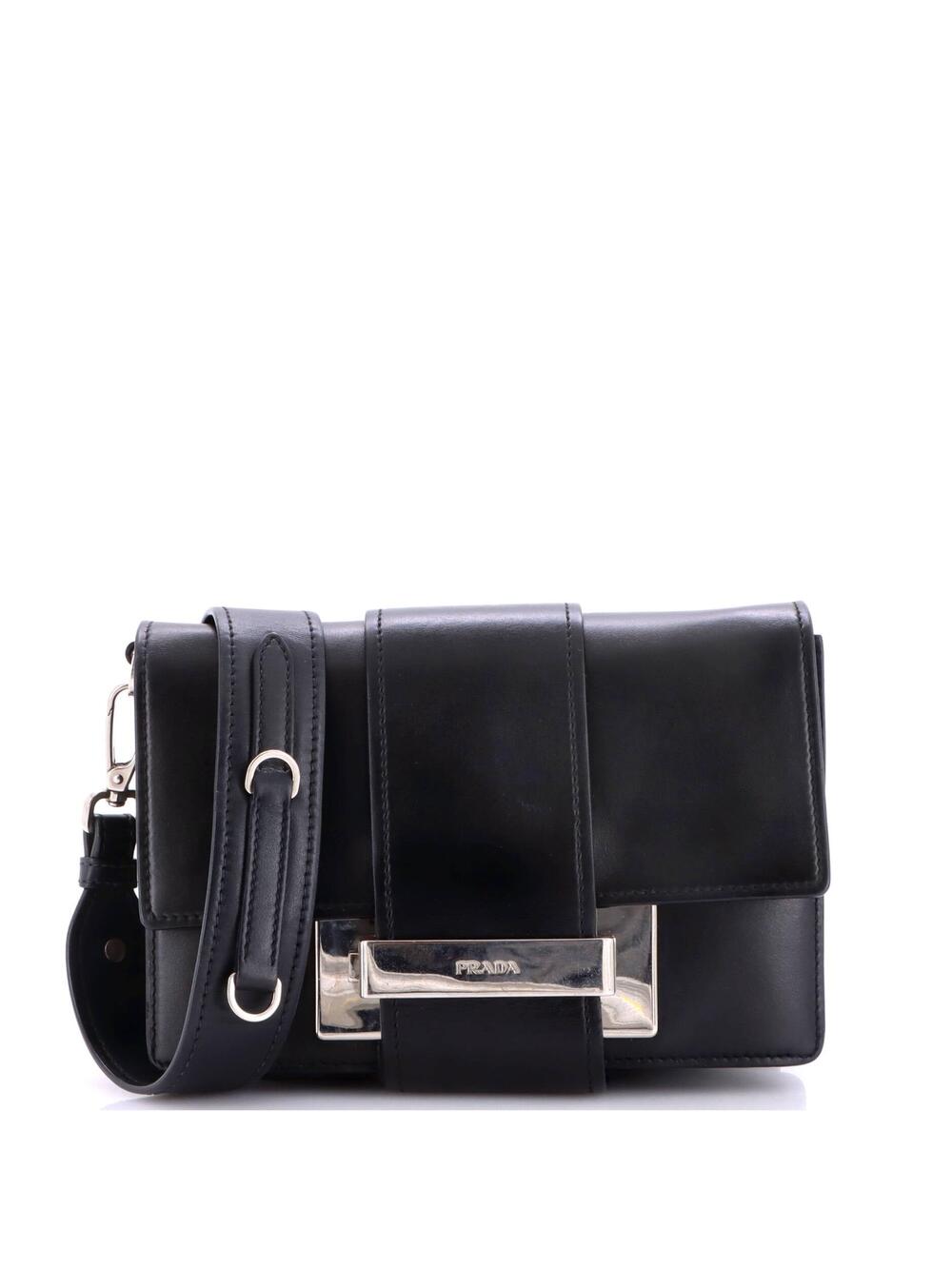 Prada Metal Ribbon Shoulder Bag City #324370P79B